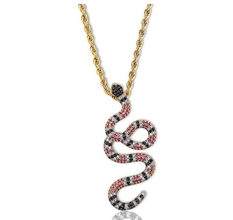 24k gucci chain|gucci snake chain pendant.